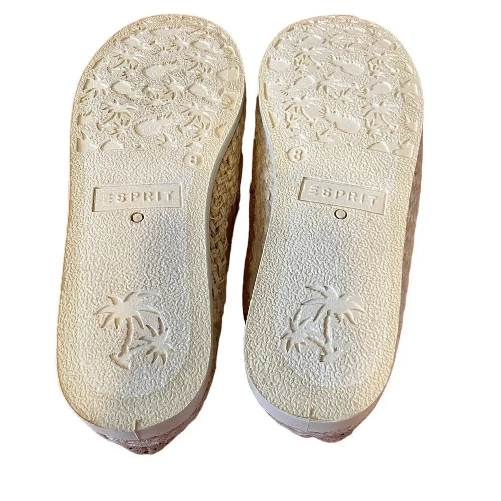 Espirit Espadrilles in Dusty Pink Size 8.
